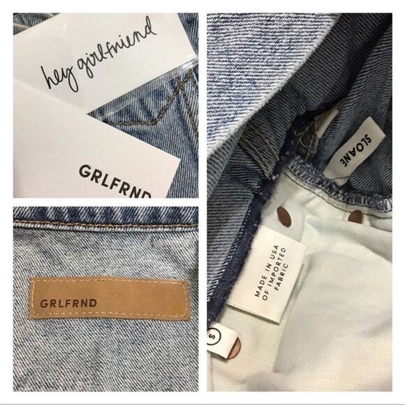 GRLFRND Sloane Utility Jumpsuit Long Sleeve Denim Jean Jumpsuit Size Small - Picture 5 of 8